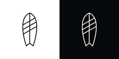 Surfing icon logo template designs.