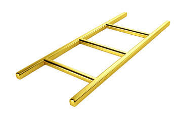 A ladder made of gold a symbol of success