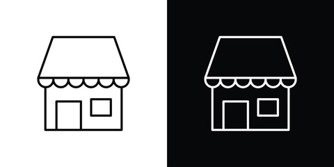 Store icon logo template designs.