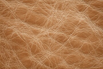 Obraz premium Detailed tan leather texture with subtle wrinkles and lines