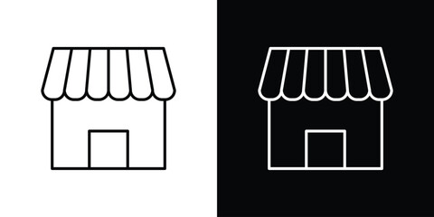 Shop icon logo template designs.