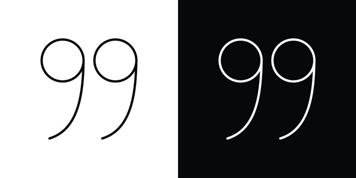 Quote right icon logo template designs.