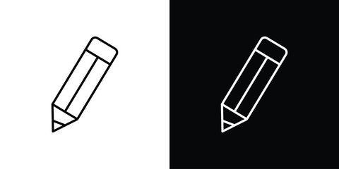 Pencil icon logo template designs.