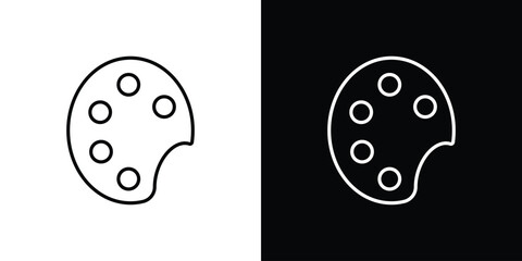 Palette icon logo template designs.