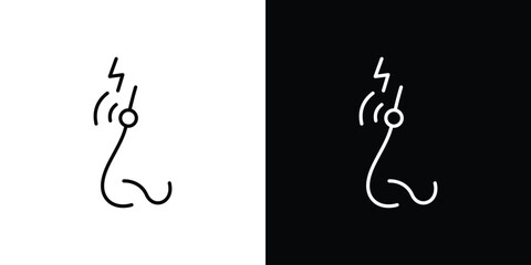Nose pain icon logo template designs.