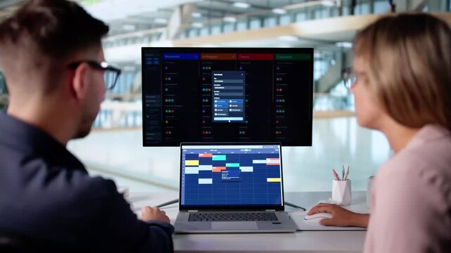 Woman Organizing Scrum Schedule