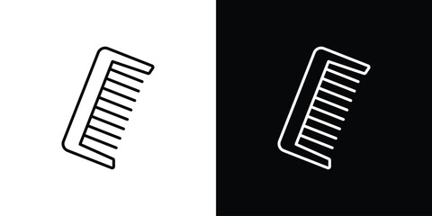 Hair brush icon logo template designs.