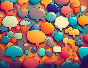various speech bubble backgrounds