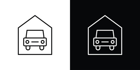 Garage car icon logo template designs.