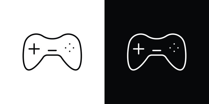Gamepad icon logo template designs.