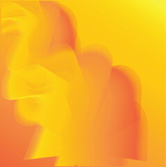 Abstract orange and yellow gradient background with blurred shapes and patterns