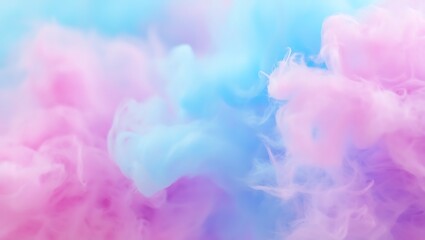 Fototapeta premium Pastel Clouds of Pink and Blue Create a Dreamy and Ethereal Abstract Background