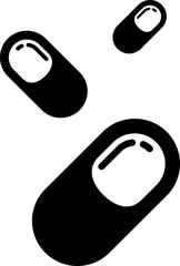 pill icon, logo, symbol