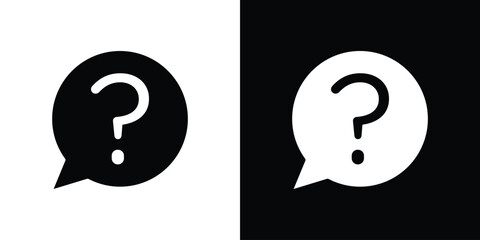 Interrogation icon line style. Graphic design element vectors