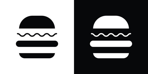 Hamburger icon line style. Graphic design element vectors