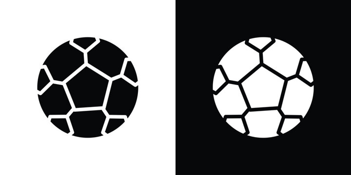 Football icon line style. Graphic design element vectors