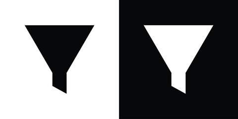 Filter icon line style. Graphic design element vectors