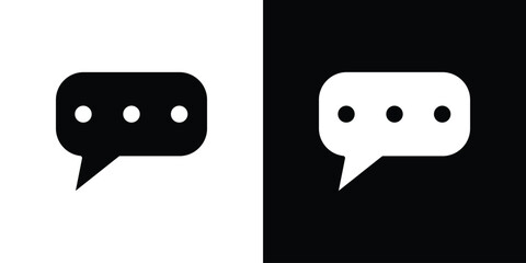 Comment icon line style. Graphic design element vectors