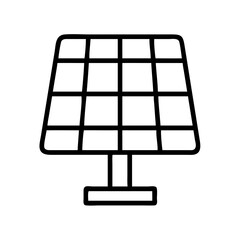 Solar panel icon renewable energy source photovoltaic cell electricity generation system design