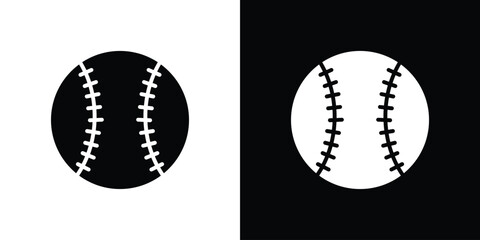 Baseball icon line style. Graphic design element vectors