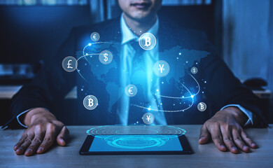 Global currency exchange enables seamless money transfer through currency, exchange, and global systems for decentralized international financial connection Vouch