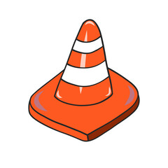 Traffic Cone Illustration