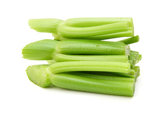 Chopped celery isolated on white 