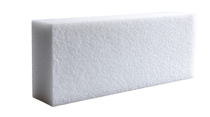 Rectangular white, porous block