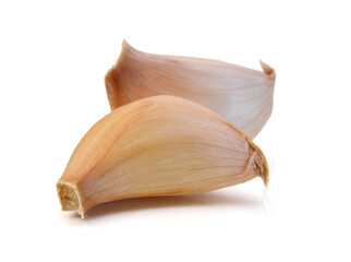 Garlic. Group isolated on white background.