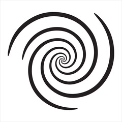 Mesmerizing Black and White Vortex A Visually Captivating Spiral Design with Deep Concentric Circles Inducing a Sense of Depth and Motion