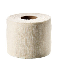 White athletic tape roll on white background, studio shot