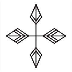 geometric arrow vector