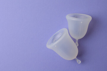 EcoFriendly Sustainable Menstrual Cups in a Pouch on a Bright Background
