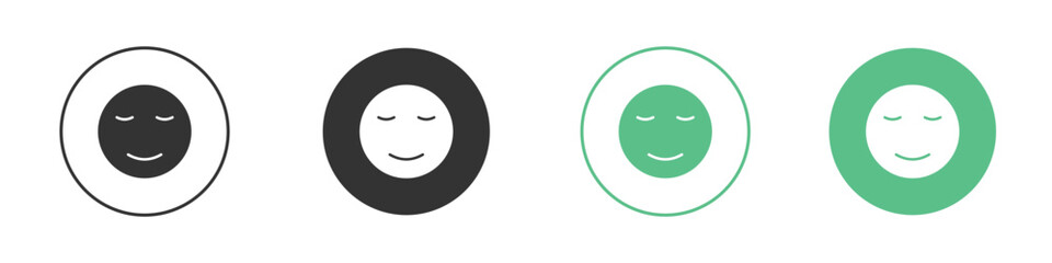 Smile icons collection in flat style. icon vector design