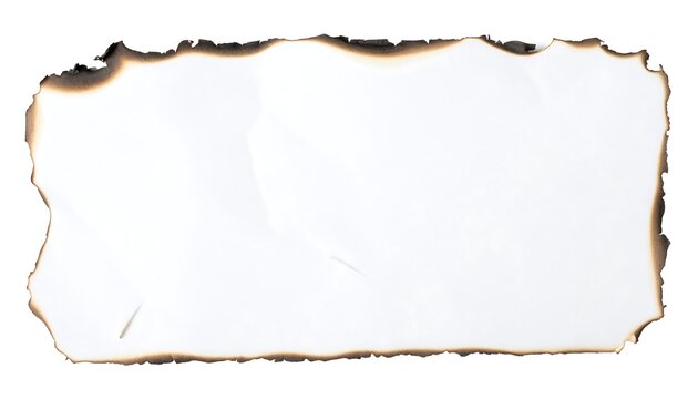 Burnt white paper rectangle