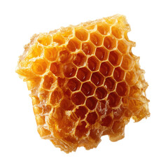 Close-up of honeycombs.  Golden honeycombs, hexagonal shapes, natural