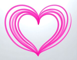 Abstract pink heart design