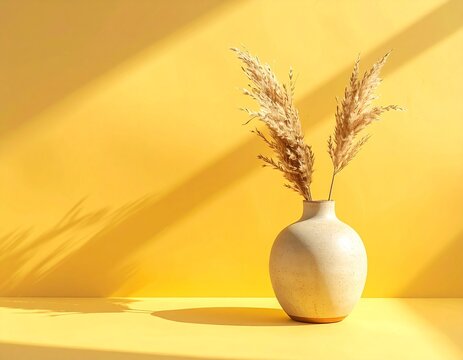 Pampas Grass Styled Minimal Photography