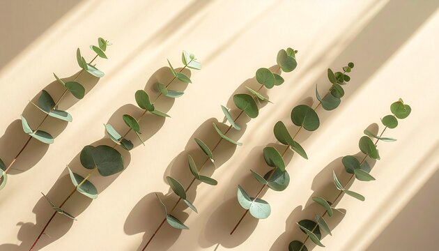 Eucalyptus Leaves Styled Photography