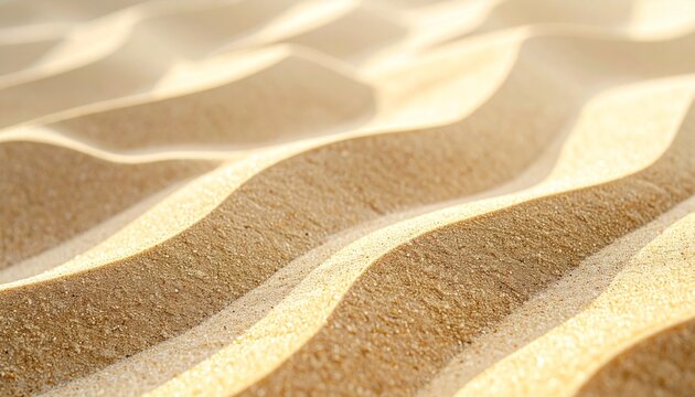 Sand Texture with Wavy Lines Close-Up