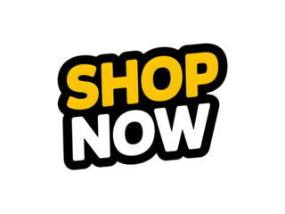 Single banner with bold text "SHOP NOW", isolated on white background.