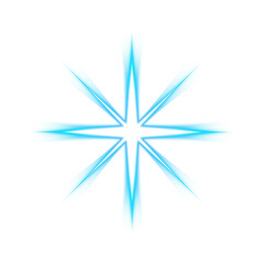 Blue radial burst with transparent background
