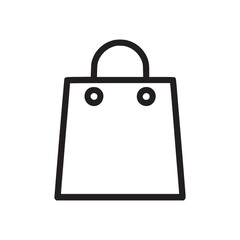 Vector art of shopping bag icon simple vector illustration of a shopping bag, representing commerce, retail, and consumerism in a clean and minimalist design