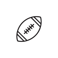 Vector art of an illustration of an american football, ideal for sportsthemed designs, game day promotions, or representing teamwork, competition, and the spirit of american football