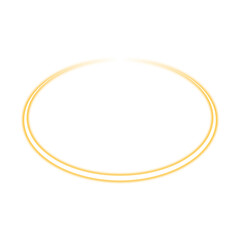 Orange glowing ring with transparent background
