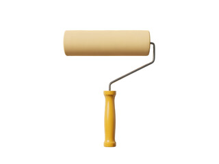 Yellow Paint Roller with Handle