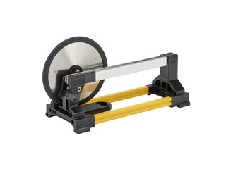 Yellow and Black Film Cutter on White Background