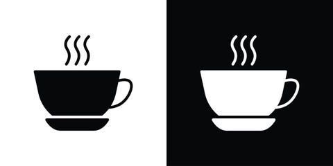 Coffee icon. vector art. solid style pictogram