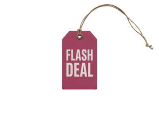Red Flash Deal Tag on String