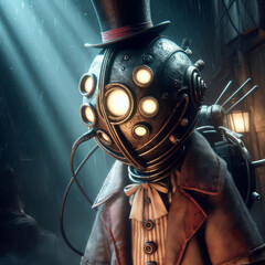 Little nightmares abstract illustration on childhood fear